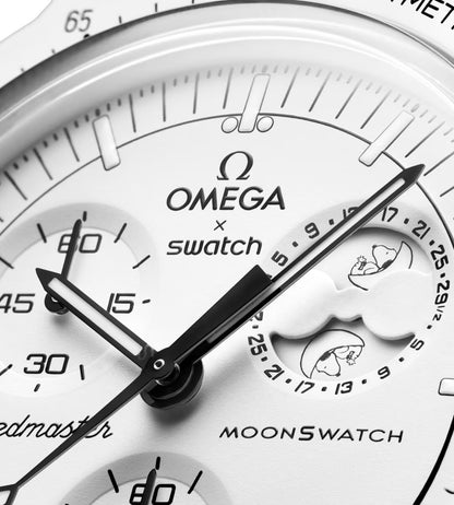 Omega X Swatch moonphase - אומגה לבן