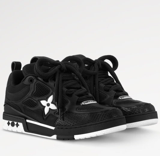 LV Skates Black & White - לואי ויטון