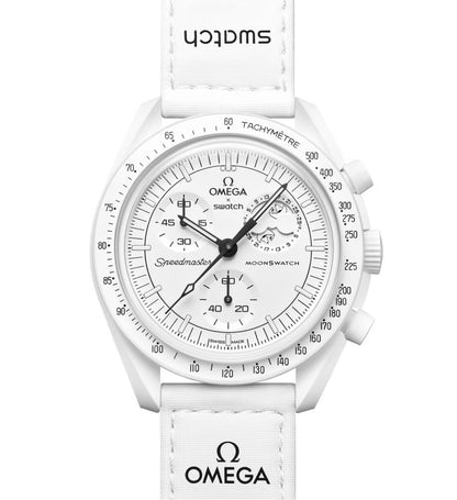 Omega X Swatch moonphase - אומגה לבן