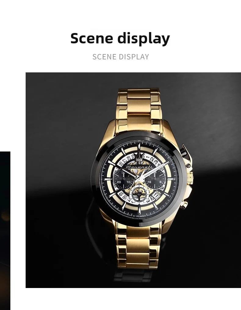 Original Maserati Men's Watch Fashion