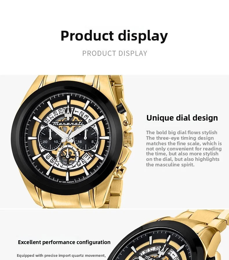 Original Maserati Men's Watch Fashion