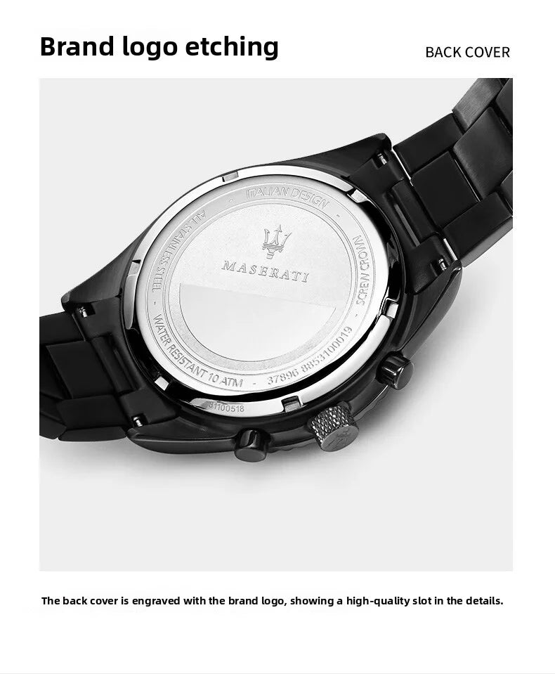 Original Maserati watches men's luxury (multiple colors)