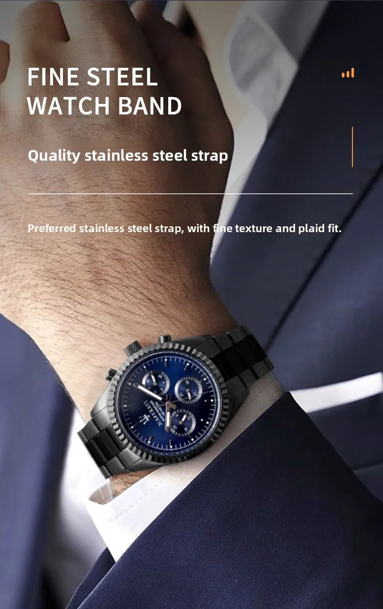 Original Maserati watches men's luxury (multiple colors)