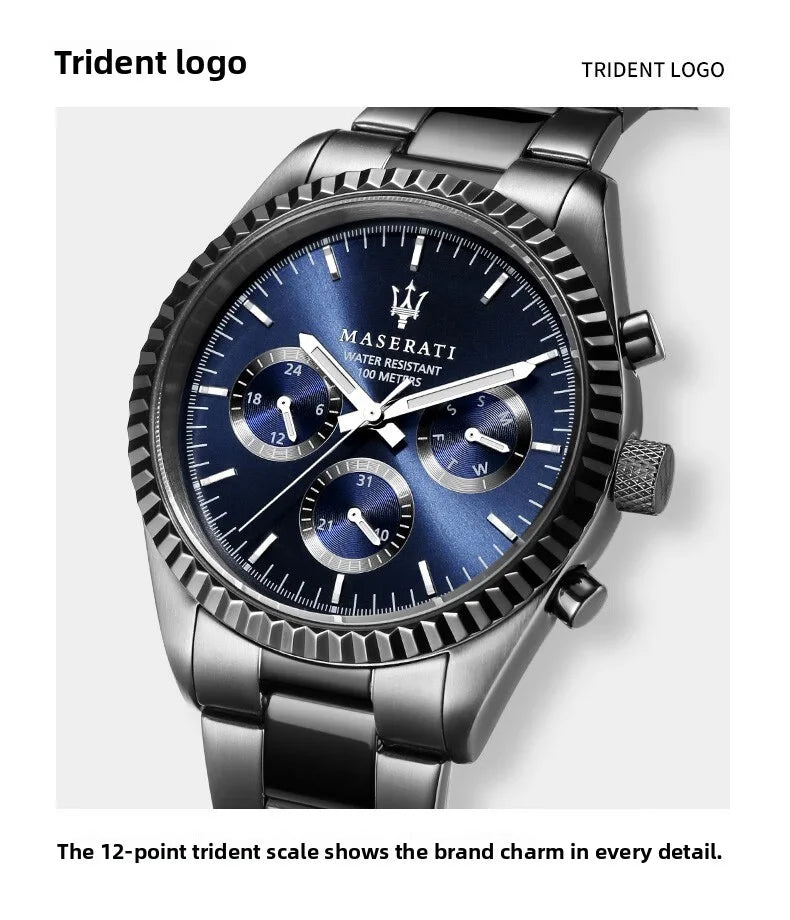Original Maserati watches men's luxury (multiple colors)