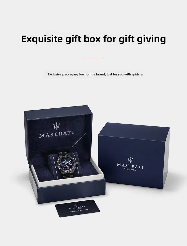 Original Maserati watches men's luxury (multiple colors)