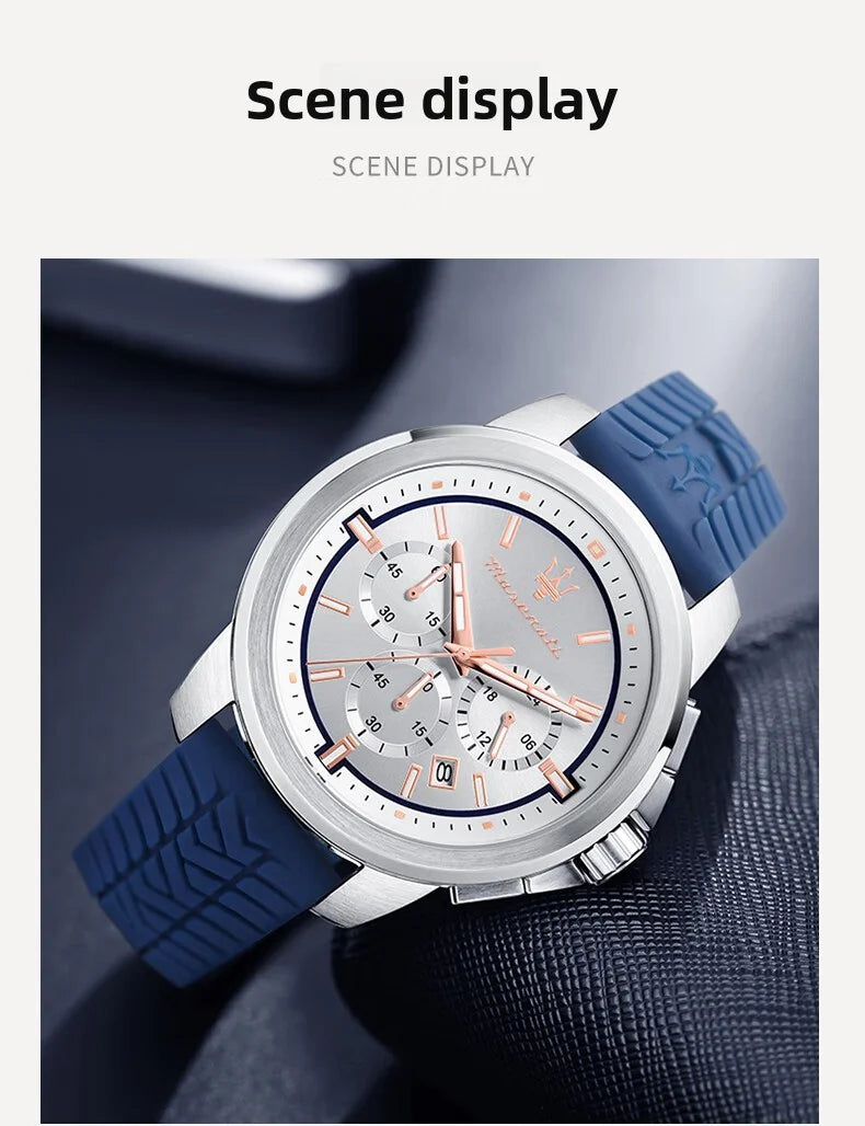 Original Maserati watch men's sports racing (multiple colors)