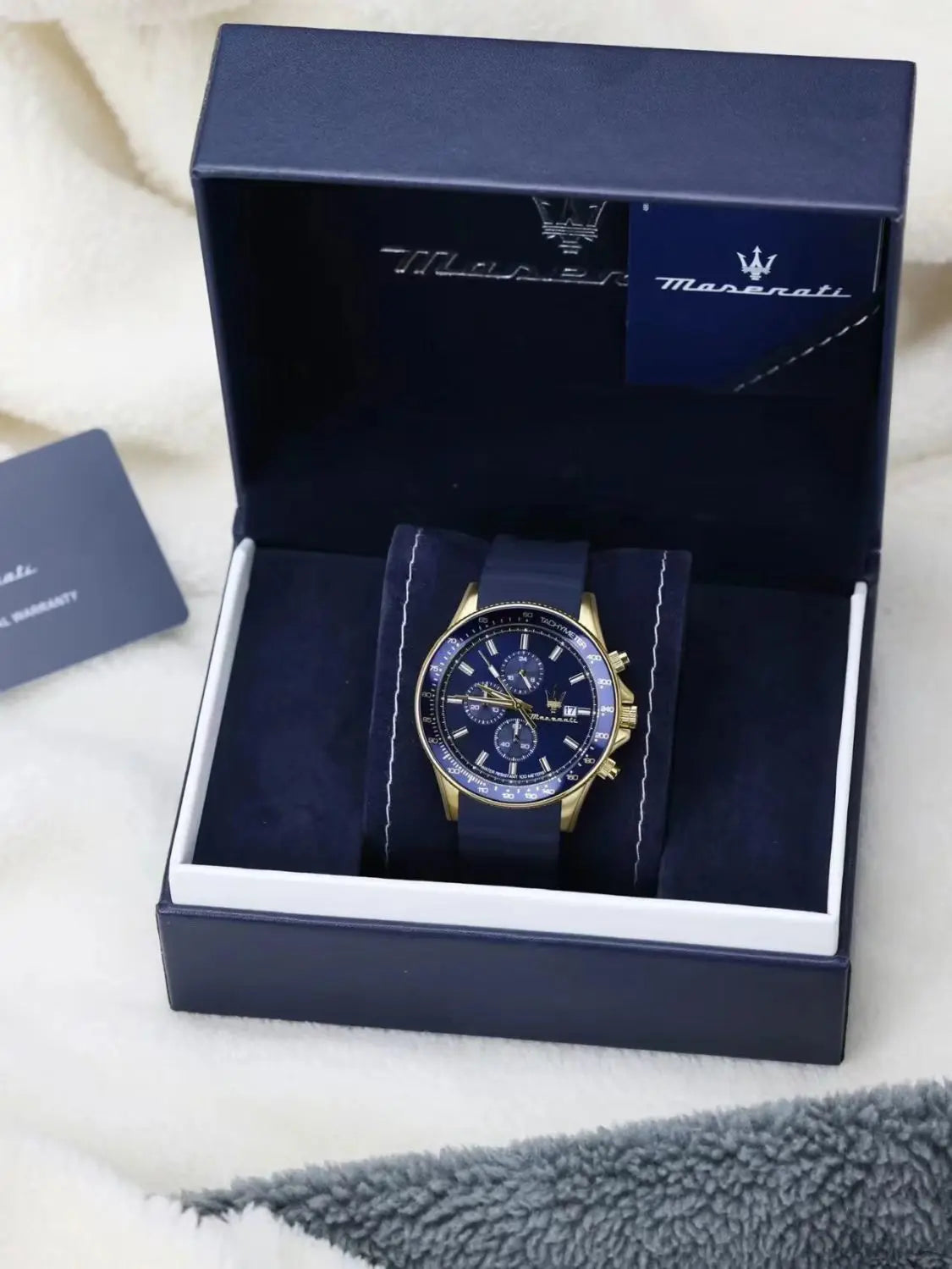 Original gold Maserati men's watch sports
