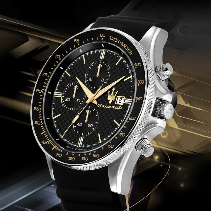 Original gold Maserati men's watch sports