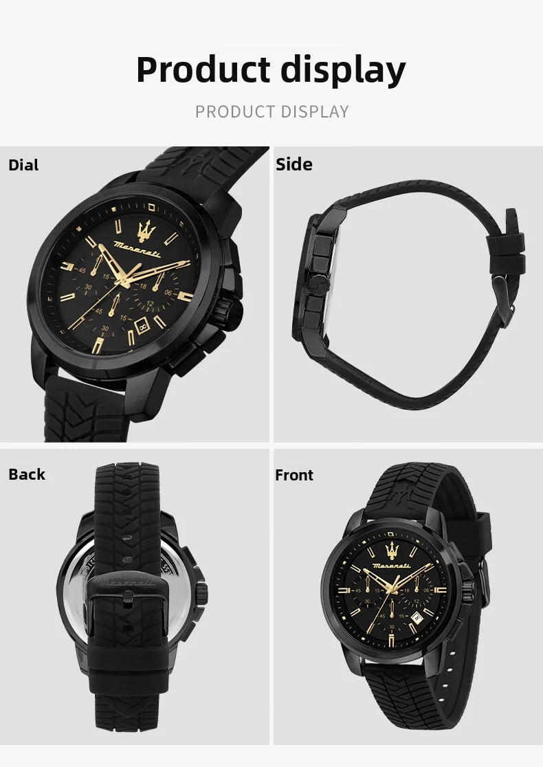 Original Maserati watch men's sports racing (multiple colors)