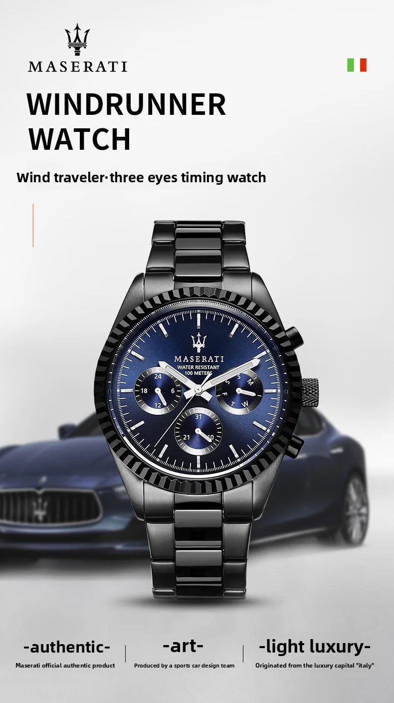 Original Maserati watches men's luxury (multiple colors)