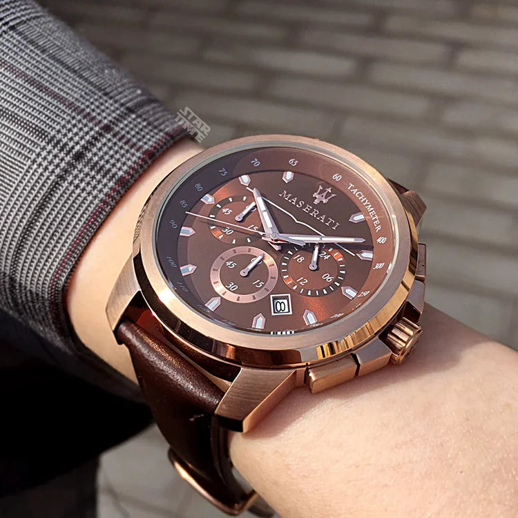 Original Maserati watch men's sports racing (multiple colors)