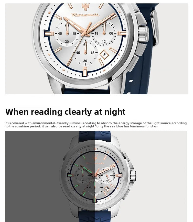 Original Maserati watch men's sports racing (multiple colors)