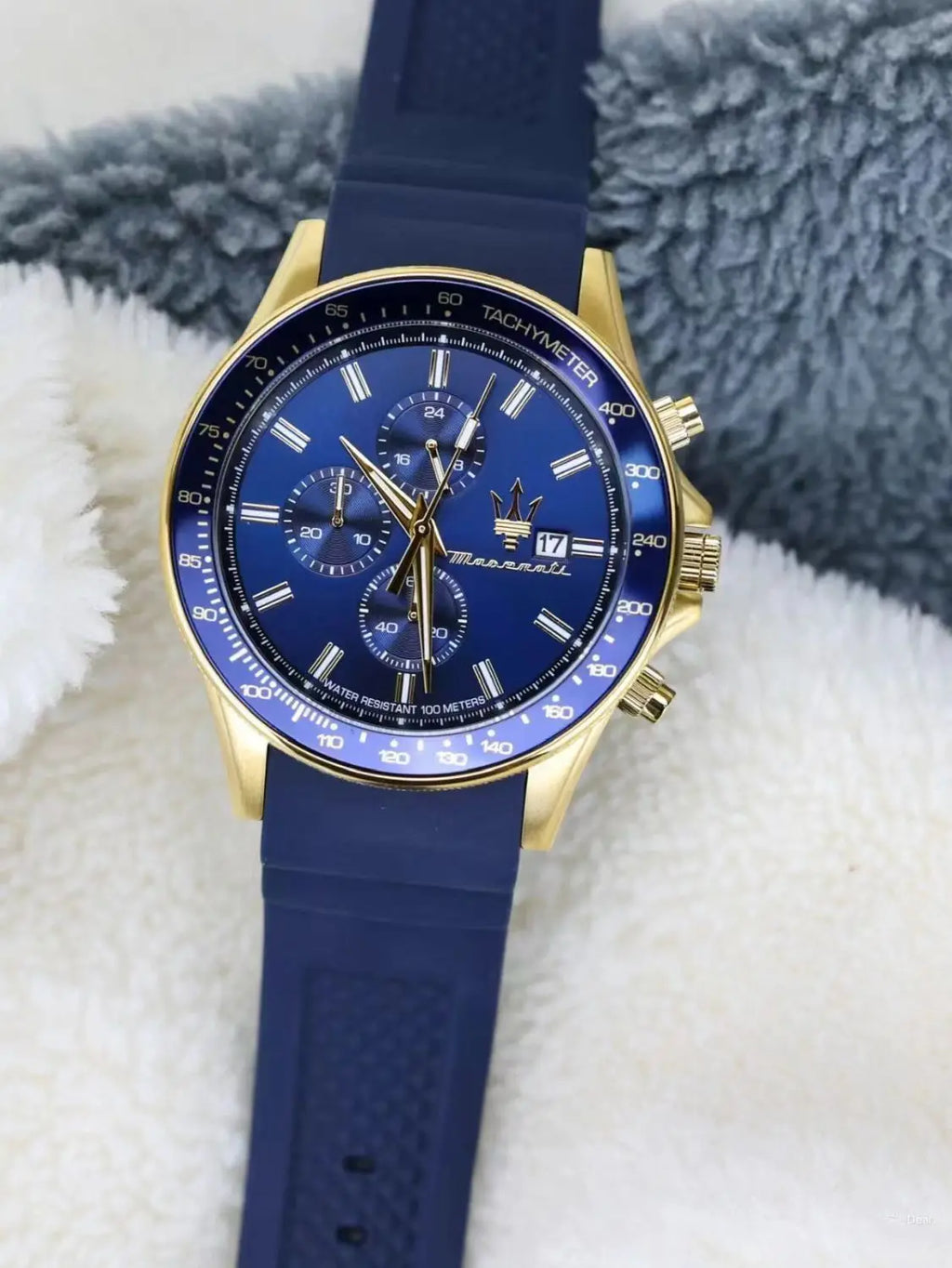Original gold Maserati men's watch sports