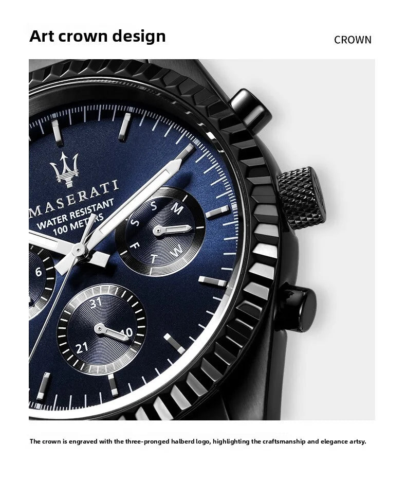 Original Maserati watches men's luxury (multiple colors)