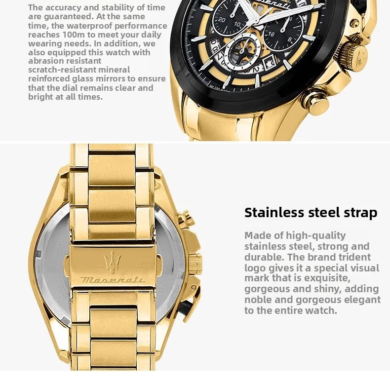 Original Maserati Men's Watch Fashion