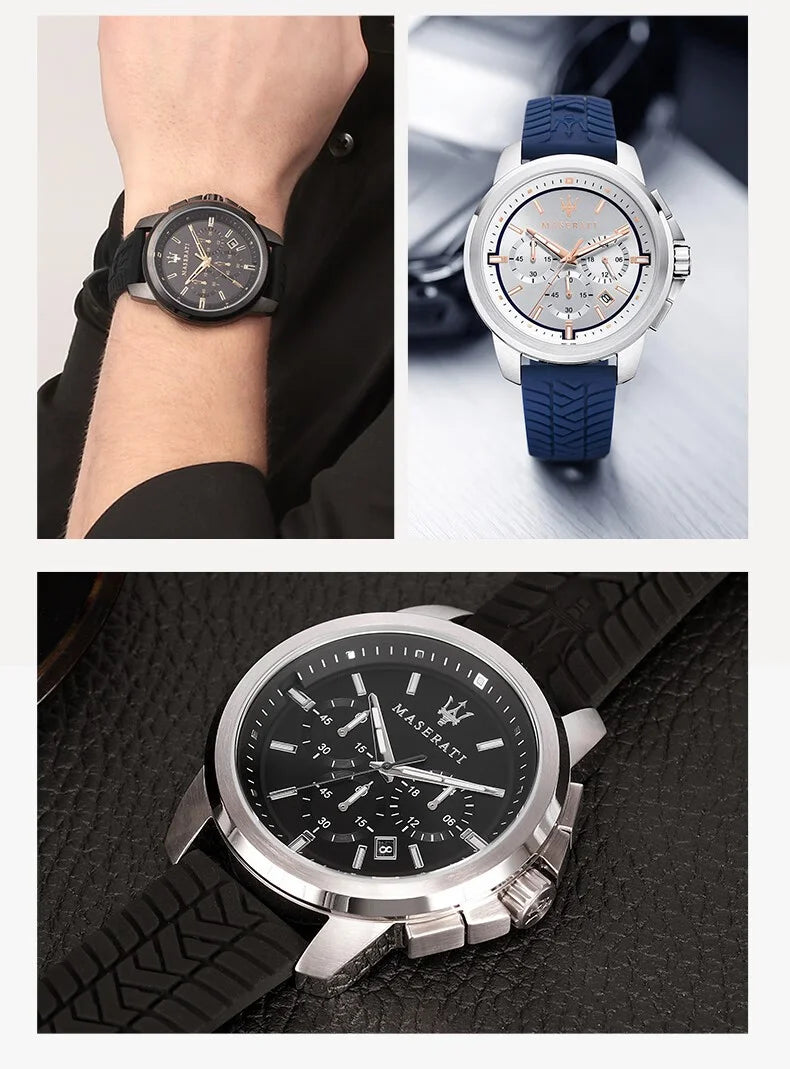 Original Maserati watch men's sports racing (multiple colors)