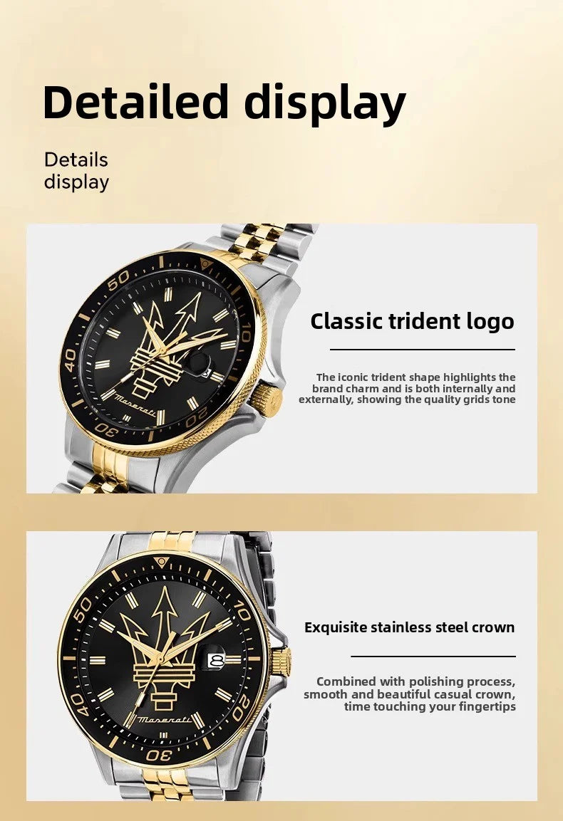 Original Maserati watches men's luxury fashion (multiple colors)