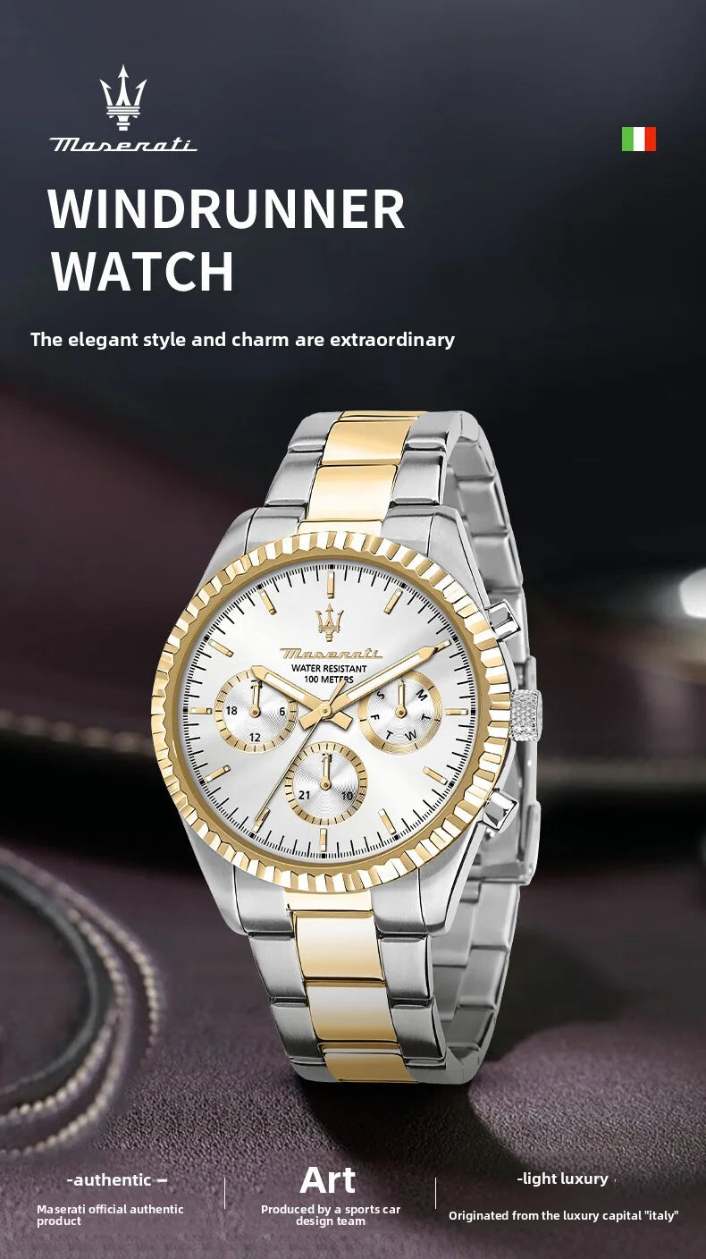 Original Maserati watches men's luxury (multiple colors)