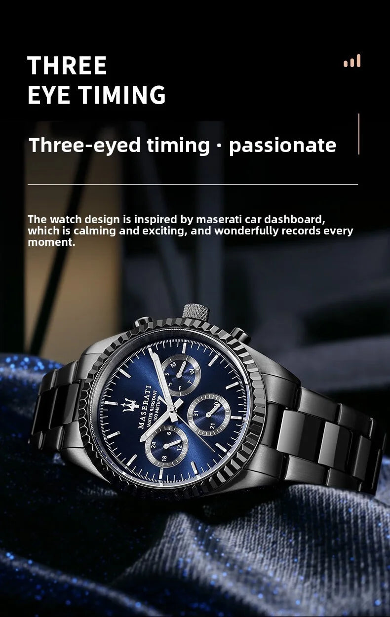 Original Maserati watches men's luxury (multiple colors)