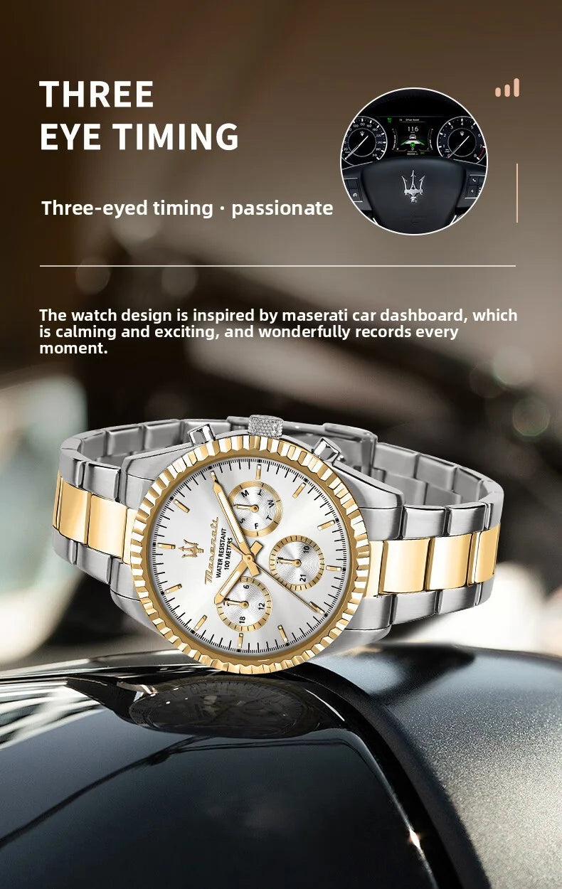 Original Maserati watches men's luxury (multiple colors)
